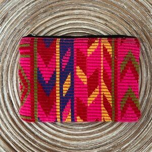 Embroidered Neon Clutch/Purse